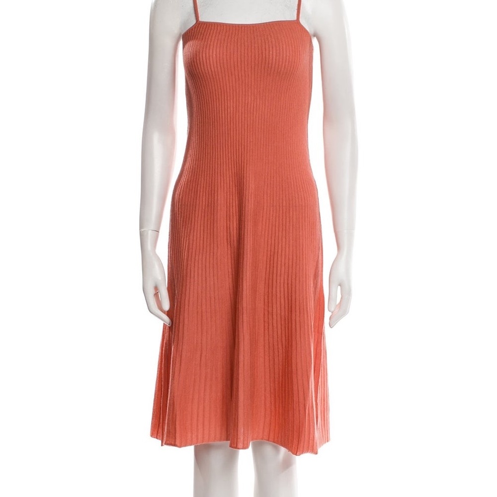 100% cashmere peach slip dress